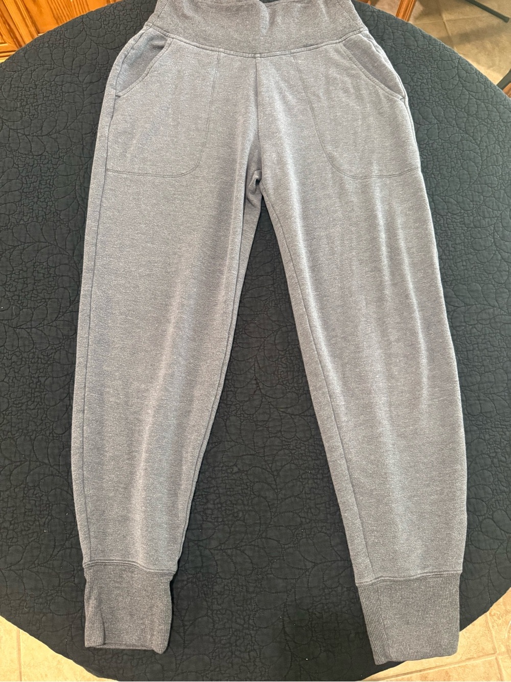 Athleta Dark Gray Fleece-Lined Joggers
